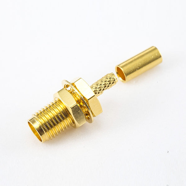 RF Coaxial connector Standard SMA Jack Straight Crimp for Cable