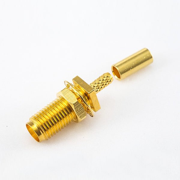 RF Coaxial connector Standard SMA Jack Straight Crimp for Cable RG174/RG316/LMR100