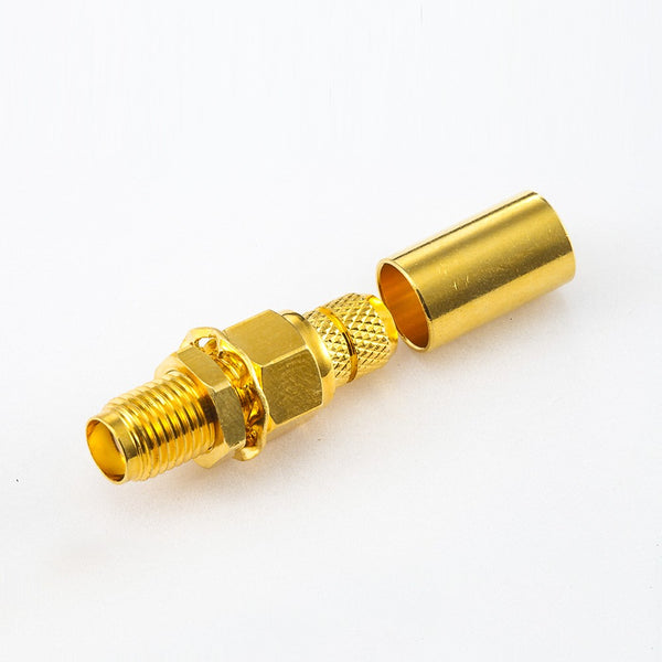 RF Coaxial connector Standard SMA Jack Straight Crimp for Cable LMR240/4D-FB