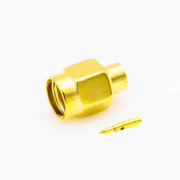 RF Coaxial connector Standard SMA Plug Straight Solder Type for  Cable