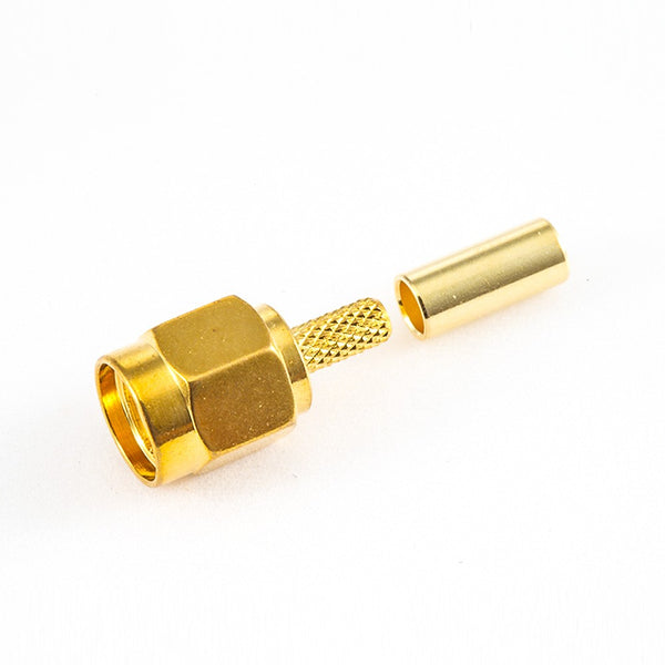 HF-Koaxialstecker Standard-SMA-Stecker, gerade Crimpung für Kabel RG174/RG316/LMR100