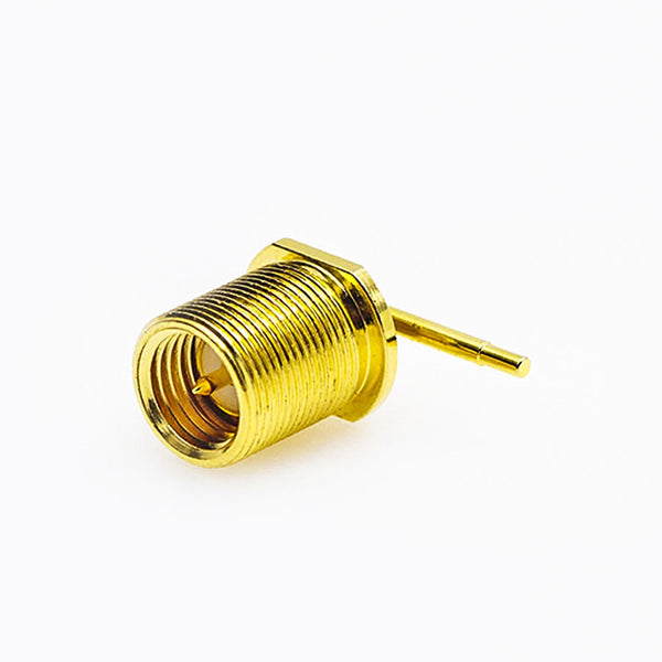 RF Coaxial connector Standard SMA Plug Right  Solder Type for PCB mount