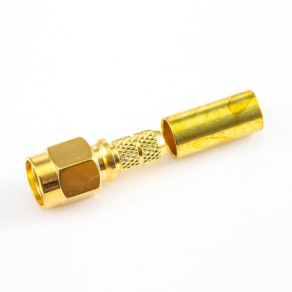 RF Coaxial connector Standard SMA Plug Straight Crimp for Cable LMR195