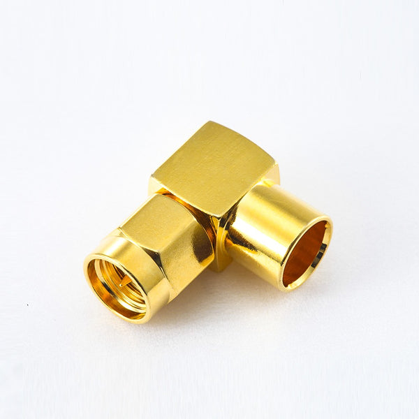 RF Coaxial connector Standard SMA Plug Right Angle Solder Type for  Cable