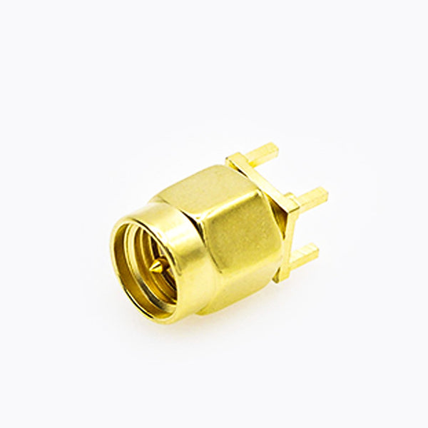 RF Coaxial connector Standard SMA Plug Straight Solder Type for PCB mount