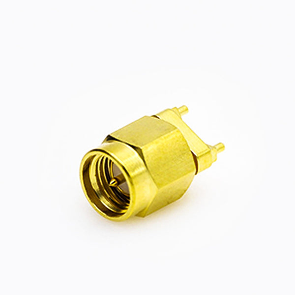 RF Coaxial connector Standard SMA Plug Straight Solder Type for PCB mount