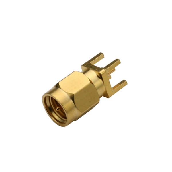 RF Coaxial connector Standard SMA Plug Straight Solder Type for PCB mount