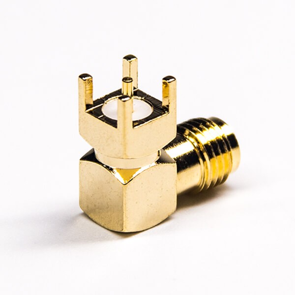 RF Coaxial connector Standard SMA Jack Right Angle Solder Type for PCB mount