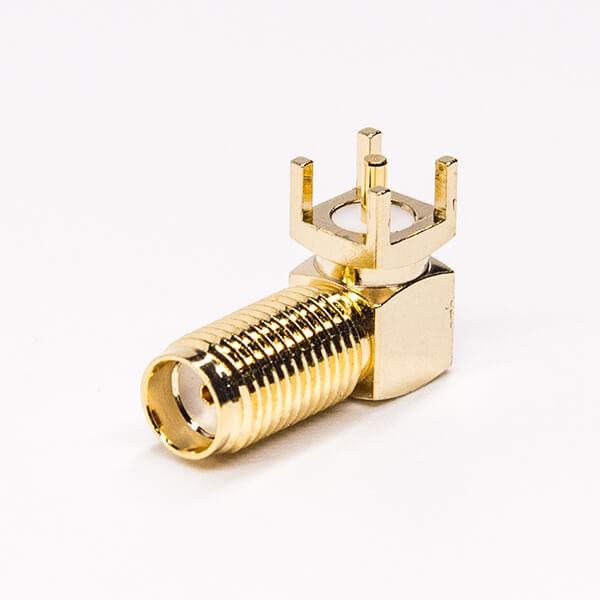 RF Coaxial connector Standard SMA Jack Right Angle Solder Type for PCB mount