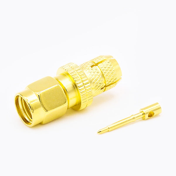 RF Coaxial connector Standard SMA Plug Straight Crimp for Cable LMR300/5D-FB