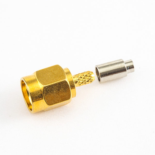 RF Coaxial connector Standard SMA Plug Straight Crimp for Cable RG178/1.45