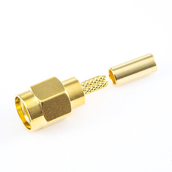 HF-Koaxialstecker Standard-SMA-Stecker, gerade Crimpung für Kabel RG174/RG316/LMR100