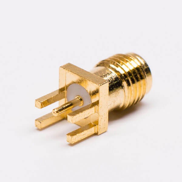 RF Coaxial connector Rreverse polarity SMA Jack Straight Solder Type for PCB mount