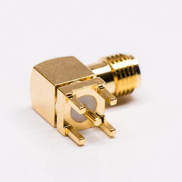 RF Coaxial connector Standard SMA Jack Right Angle Solder Type for PCB mount