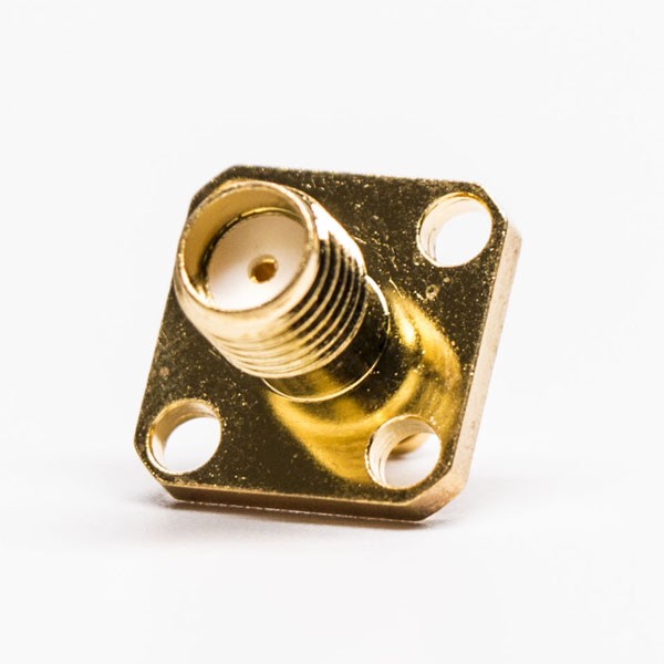 HF-Koaxialstecker Standard-SMA-Buchse, gerade Lötausführung für Leiterplattenmontage