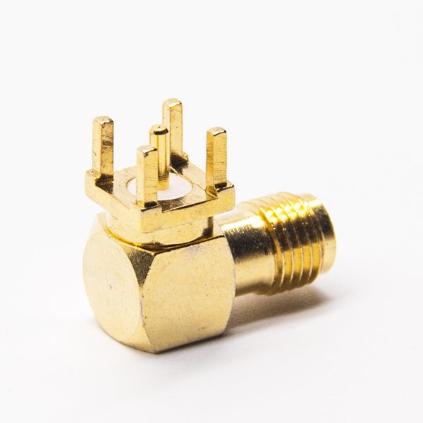 RF Coaxial connector Standard SMA Jack Right Angle Solder Type for PCB mount