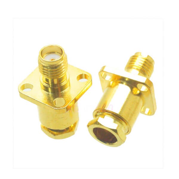 HF-Koaxialstecker Standard-SMA-Buchse, gerade Klemme für die Plattenmontage