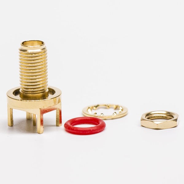 RF Coaxial connector Standard SMA Jack Straight Solder Type for PCB mount