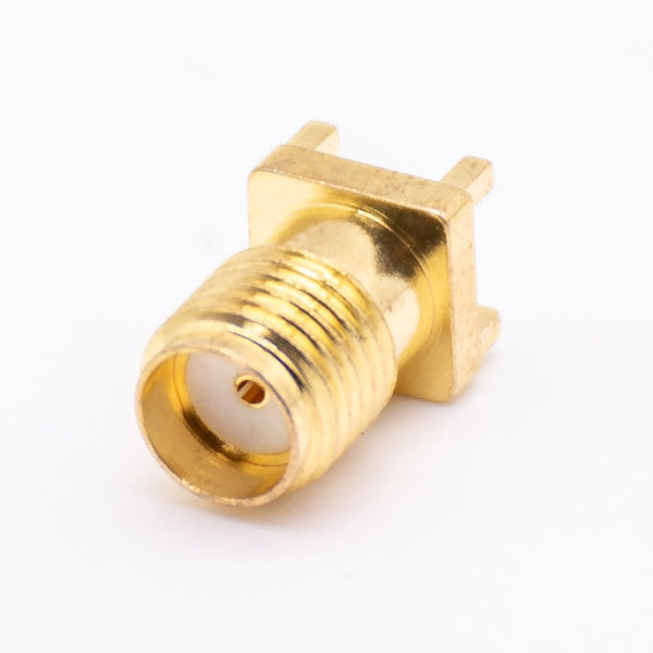 HF-Koaxialstecker Standard-SMA-Buchse, gerade Lötausführung für Leiterplattenmontage