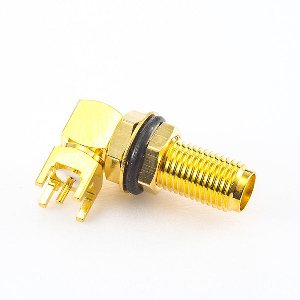 RF Coaxial connector Standard SMA Jack Right Angle Solder Type for PCB mount