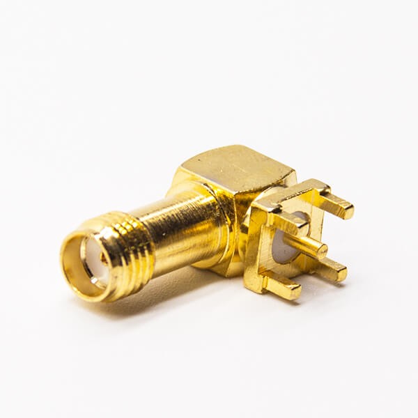 RF Coaxial connector Standard SMA Jack Right Angle Solder Type for PCB mount