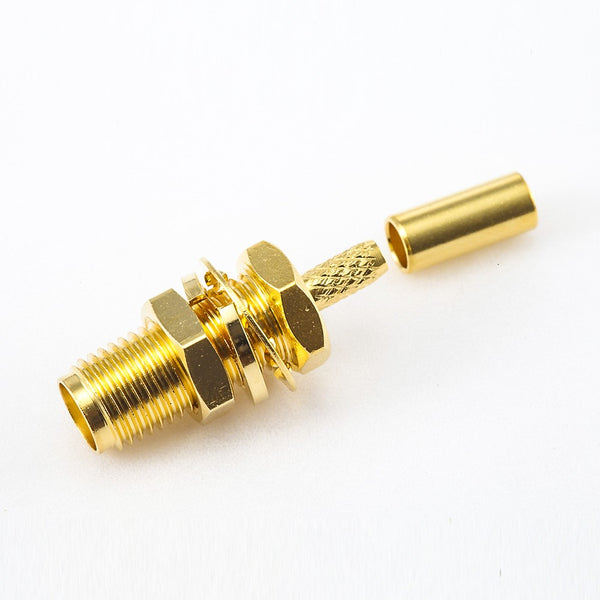 RF Coaxial connector Standard SMA Jack Straight Crimp for Cable RG174/RG316/LMR100