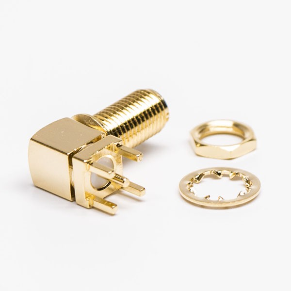 RF Coaxial connector Standard SMA Jack Right Angle Solder Type for PCB mount