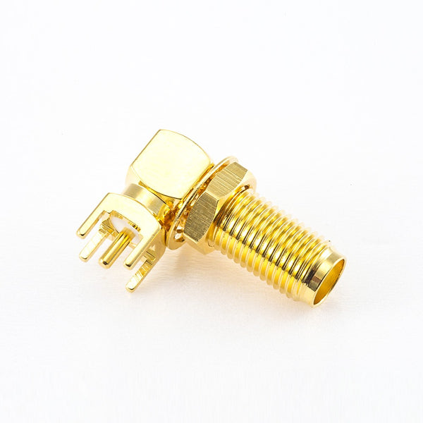 RF Coaxial connector Standard SMA Jack Right Angle Solder Type for PCB mount