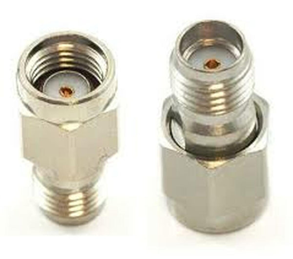 RF Adapter Metal Straight SMA Jack to SMA Plug Free Hanging 50  Ohm