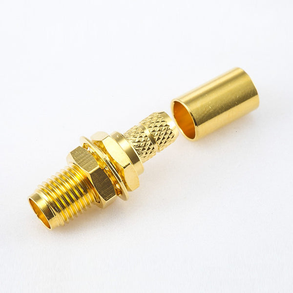 RF Coaxial connector Standard SMA Jack Straight Crimp for Cable RG58/RG142/SYV50-3