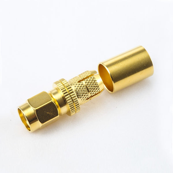 RF Coaxial connector Standard SMA Plug Straight Crimp for Cable LMR300/5D-FB