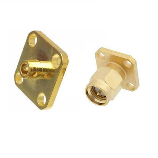 HF-Koaxialstecker, Standard-SMA-Stecker, gerade Lötausführung für Leiterplattenmontage