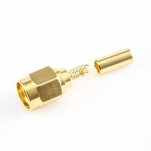 RF Coaxial connector Standard SMA Plug Straight Crimp for Cable RG174/RG316/LMR100