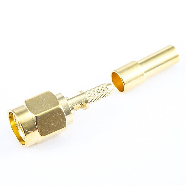 RF Coaxial connector Standard SMA Plug Straight Crimp for Cable RG178/1.45