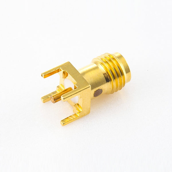 HF-Koaxialstecker Standard-SMA-Buchse, gerade Lötausführung für Leiterplattenmontage