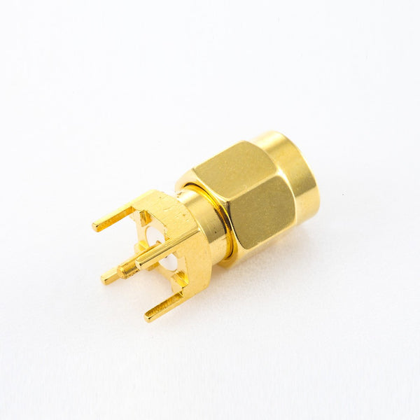 HF-Koaxialstecker, Standard-SMA-Stecker, gerade Lötausführung für Leiterplattenmontage