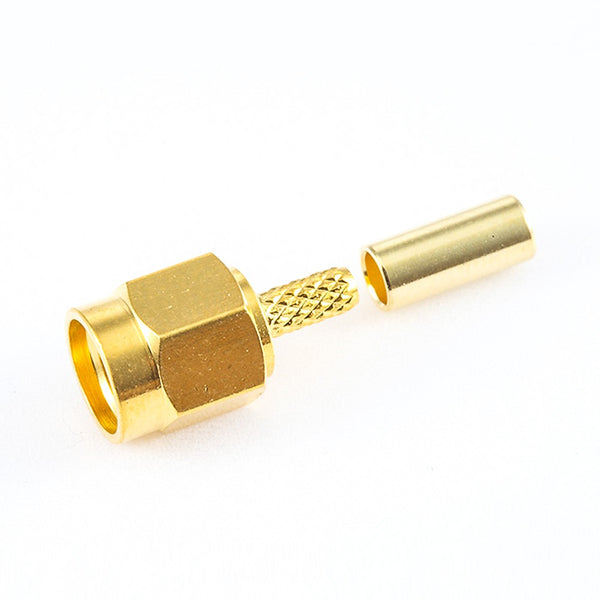 HF-Koaxialstecker Standard-SMA-Stecker, gerade Crimpung für Kabel RG174/RG316/LMR100