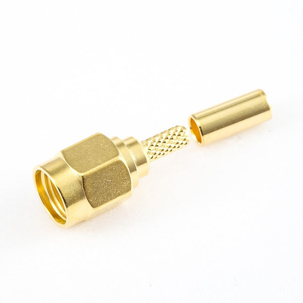 HF-Koaxialstecker Standard-SMA-Stecker, gerade Crimpung für Kabel RG174/RG316/LMR100