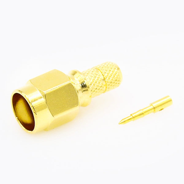 HF-Koaxialstecker Standard-SMA-Stecker, gerade Crimpverbindung für Kabel RG58