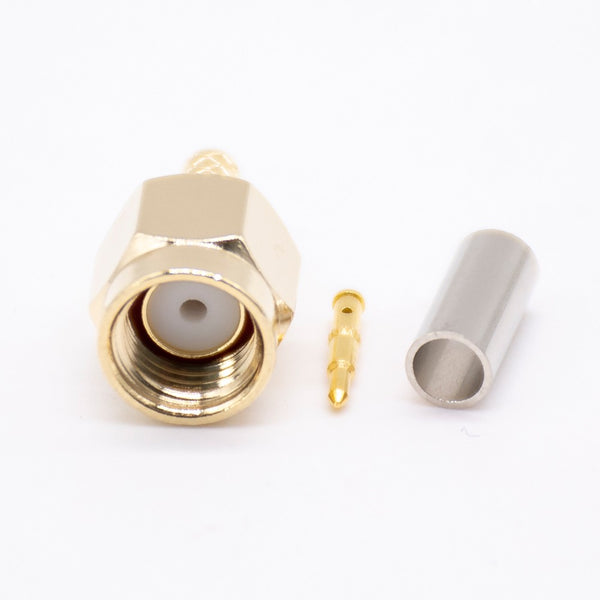 HF-Koaxialstecker Standard-SMA-Stecker, gerade Crimpverbindung für Kabel