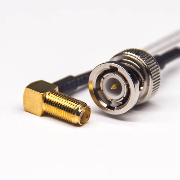 SMA to BNC Cables BNC Straight Male to SMA Right Angled Female Coaxial Cable with RG316