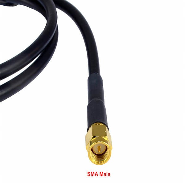 SMA to N Cable LMR195 Assembly 1M for 3G 4G LTE RF Radio to Antenna or Lightning Arrester Use