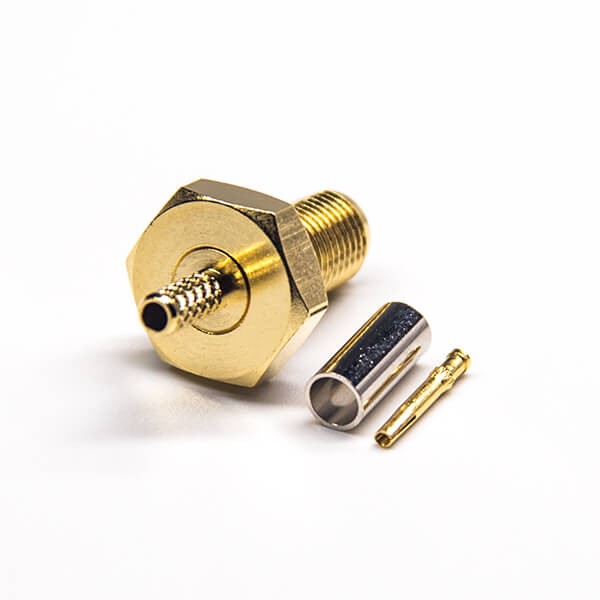 HF-Koaxialstecker Standard-SMA-Buchse, gerade Crimpverbindung für Kabel