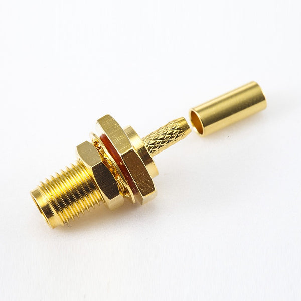 RF Coaxial connector Standard SMA Jack Straight Crimp for Cable RG174/RG316/LMR100