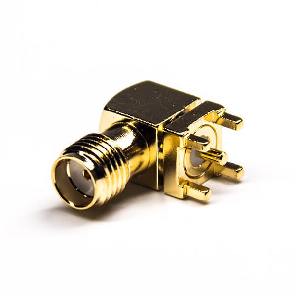 RF Coaxial connector Standard SMA Jack Right Angle Solder Type for PCB mount