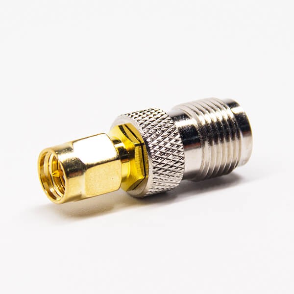 RF Adapter Metal Straight TNC Jack to SMA Plug Free Hanging 50  Ohm