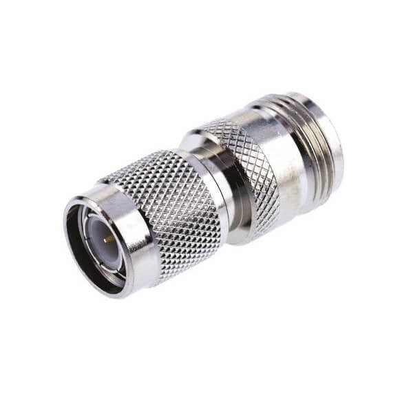 RF Adapter Metal Straight TNC Plug to N Jack Free Hanging 50  Ohm