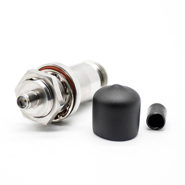 RF Adapter Metal Straight TNC Jack to N Jack Free Hanging 75  Ohm