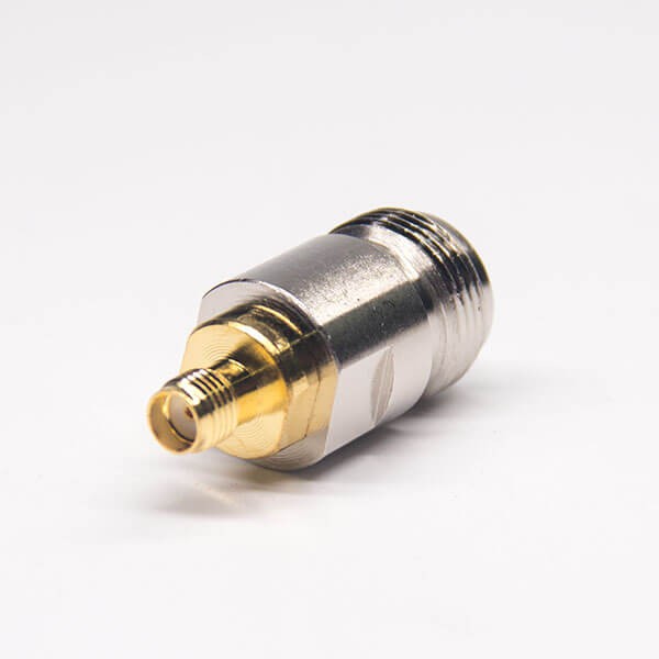 HF-Adapter Metall gerade N-Buchse auf SMA-Buchse freihängend 50 Ohm 