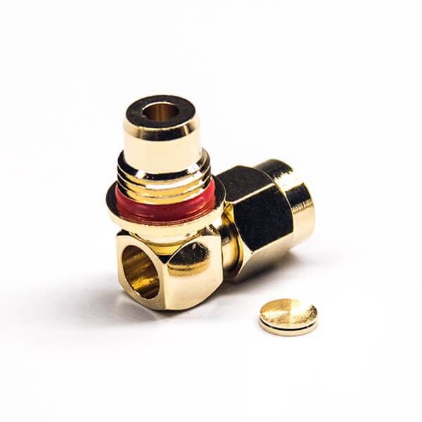 HF-Koaxialstecker Standard-SMA-Stecker, rechtwinklig, Löttyp für Kabel